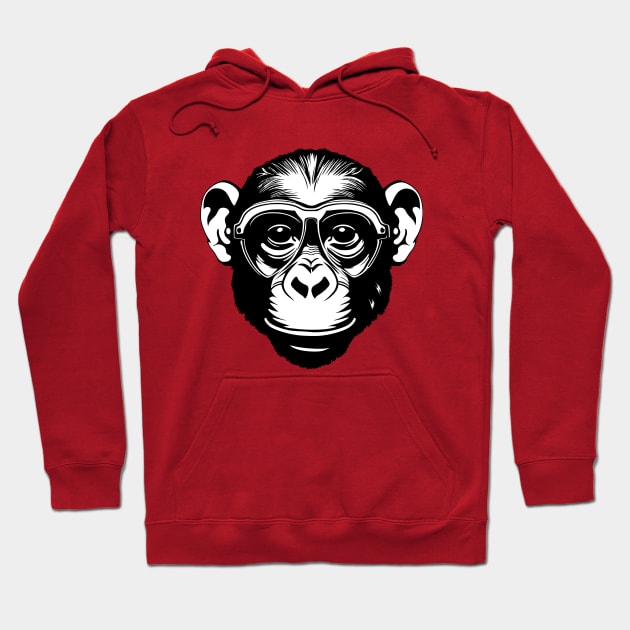 Chimpanzee Hoodie by rheyes